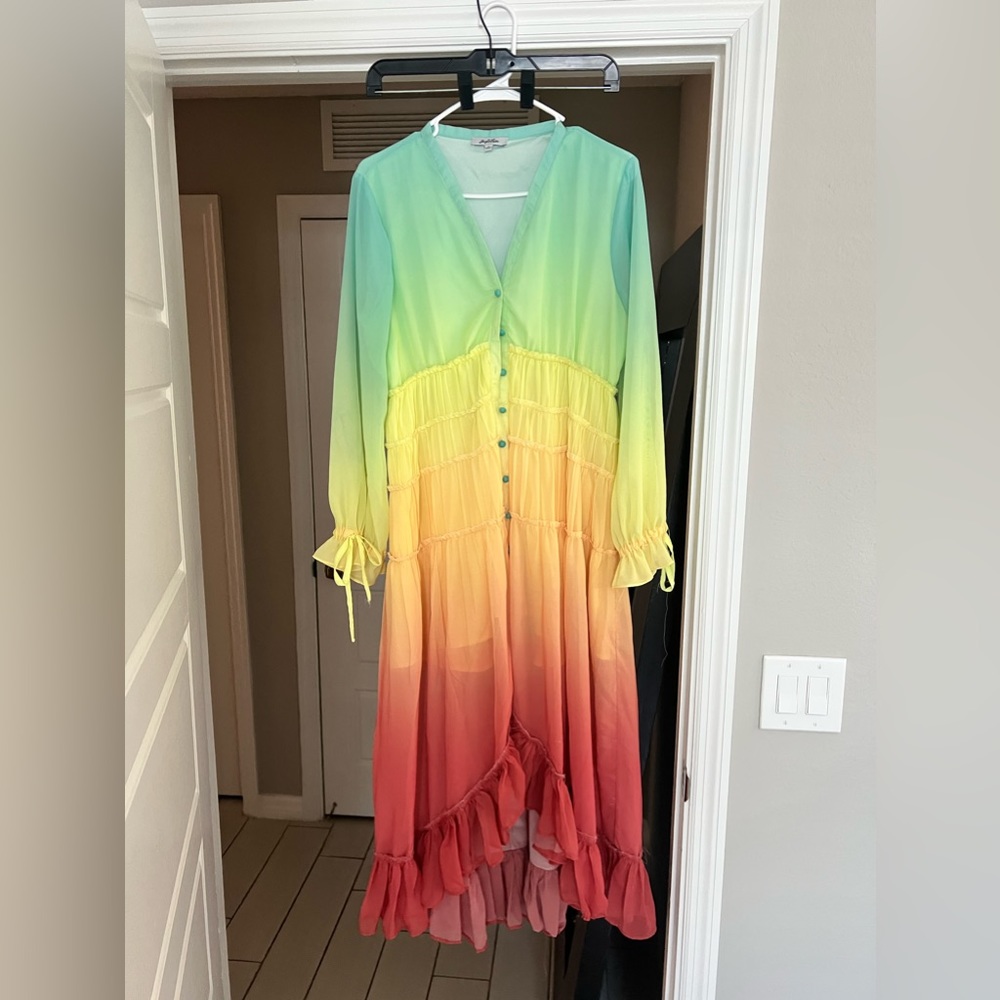 Ombré high low hazel&olive dress